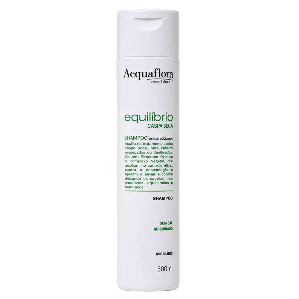 Shampoo Equilibrio De Resíduos Menta E Hortelã Acquaflora 300ml