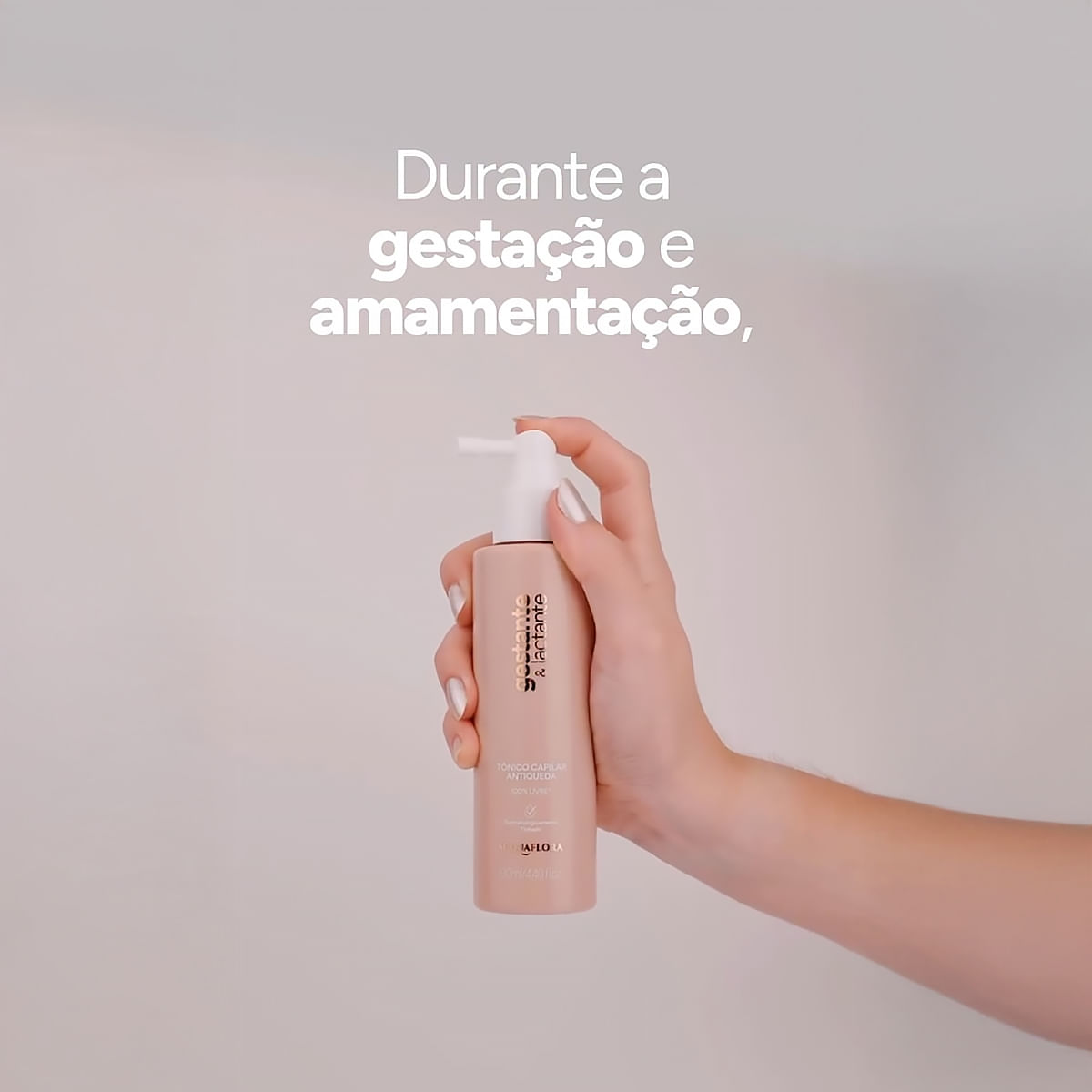 Tônico Capilar Antiqueda Gestante e Lactante Acquaflora 130ml