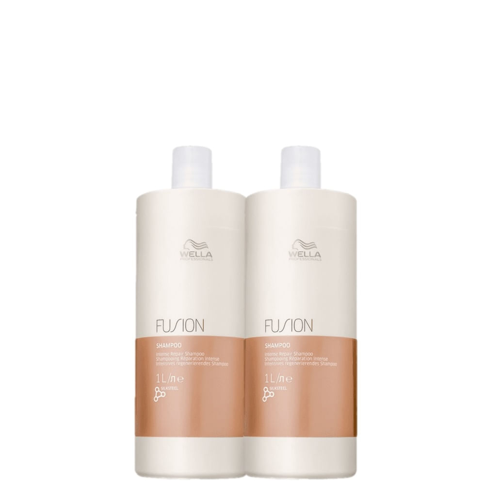 Kit Shampoo Fusion Wella Professionals 1L 2 Unidades