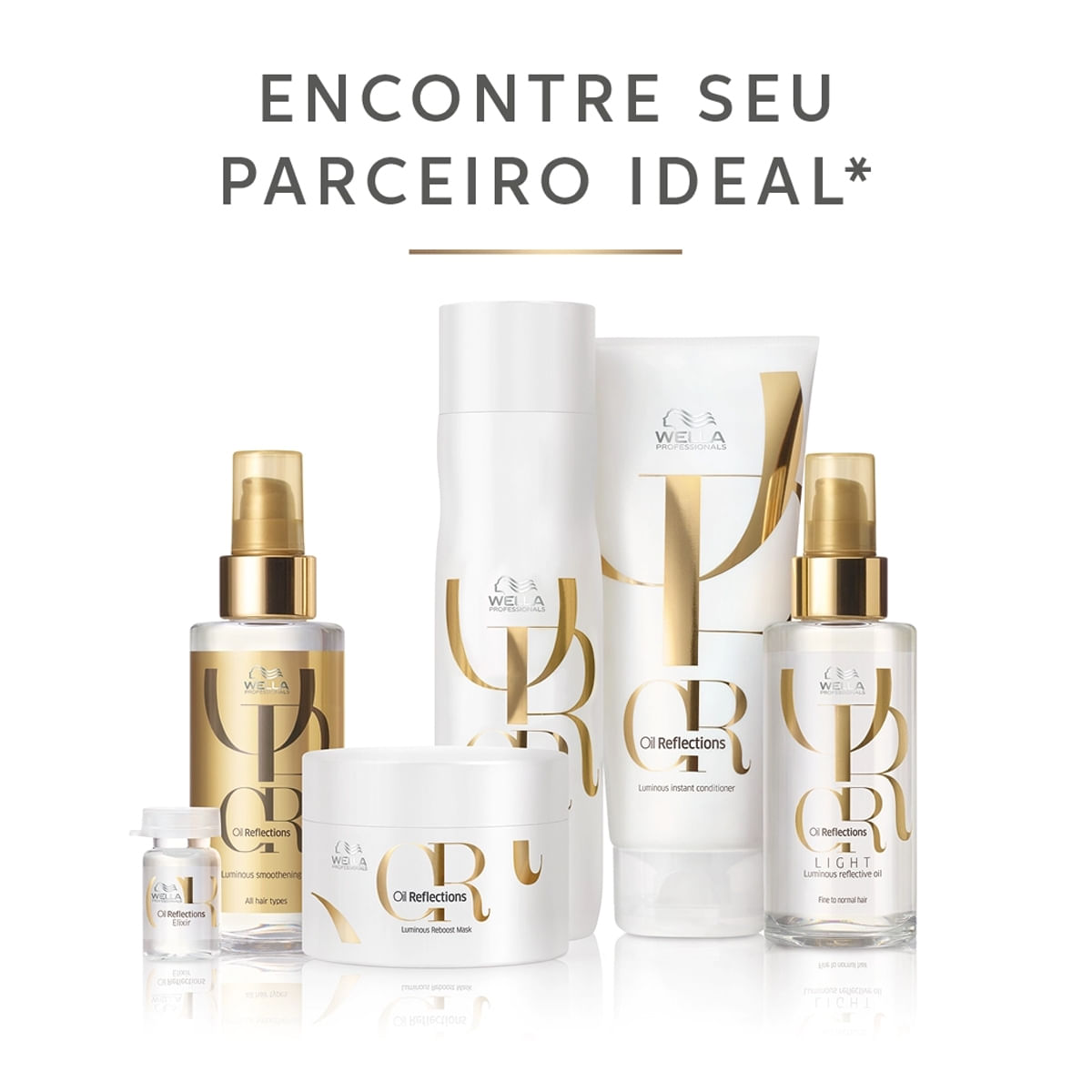 Kit Shampoo Oil Reflections Wella Professionals 250ml 2 Unidades