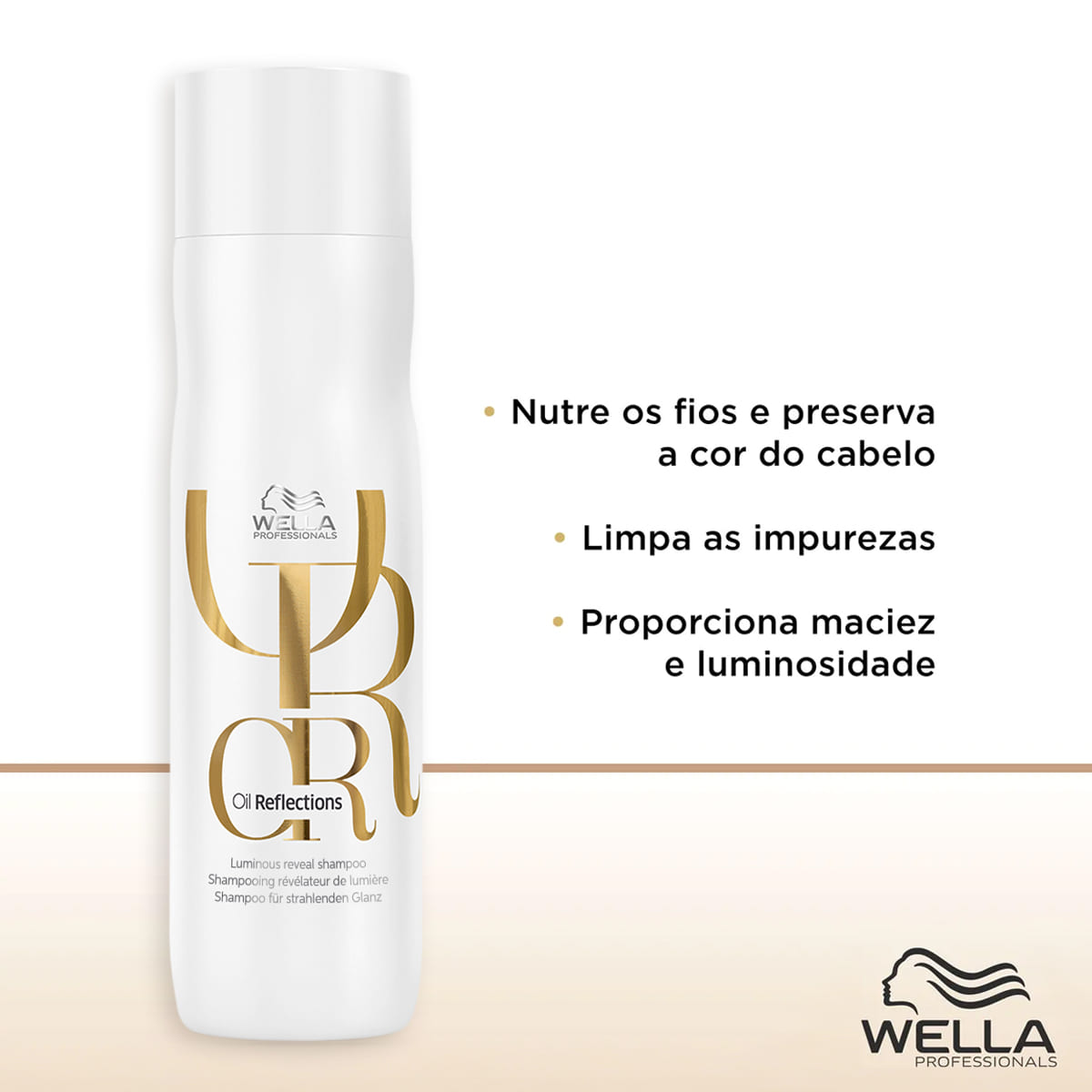 Kit Oil Reflections Wella Professionals Shampoo 250ml + Condicionador 200ml + Máscara 150ml