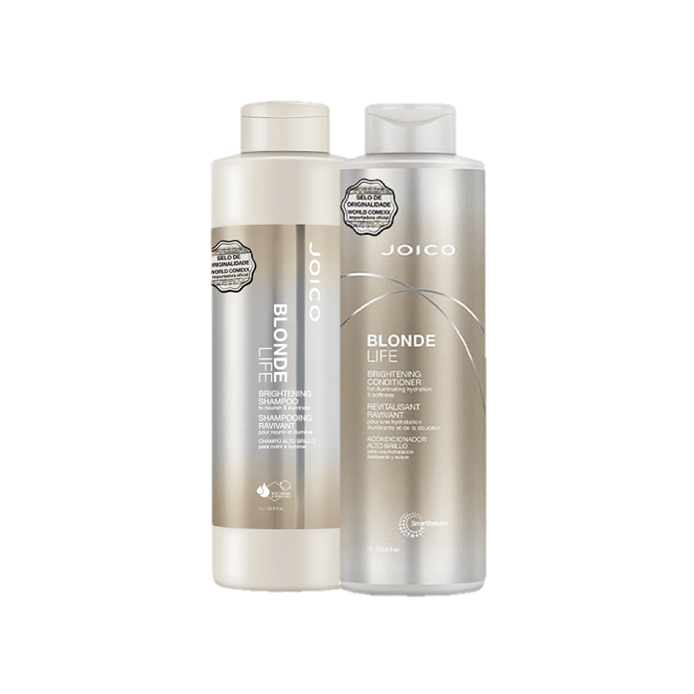 Kit Blonde Life Brightening Joico Shampoo 1L + Condicionador 1L