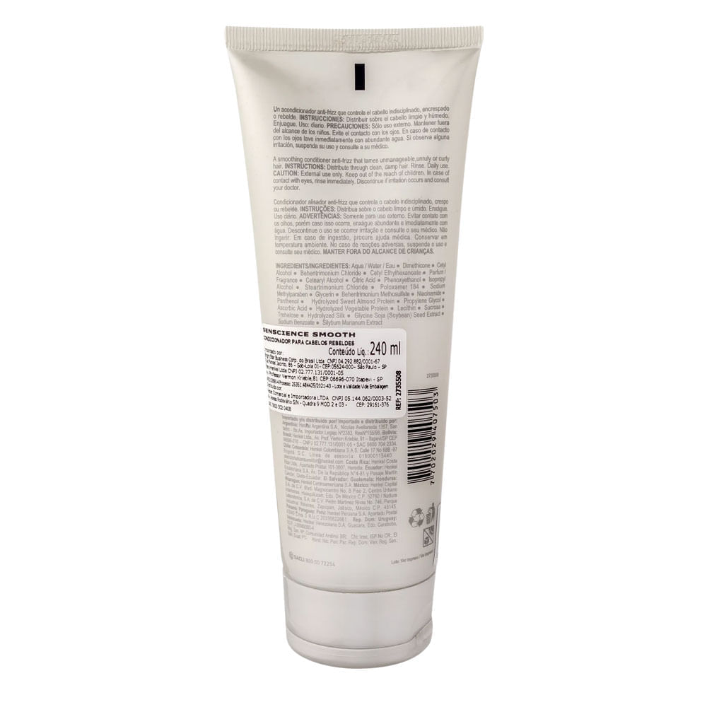 Condicionador Senscience Smoth 240ml