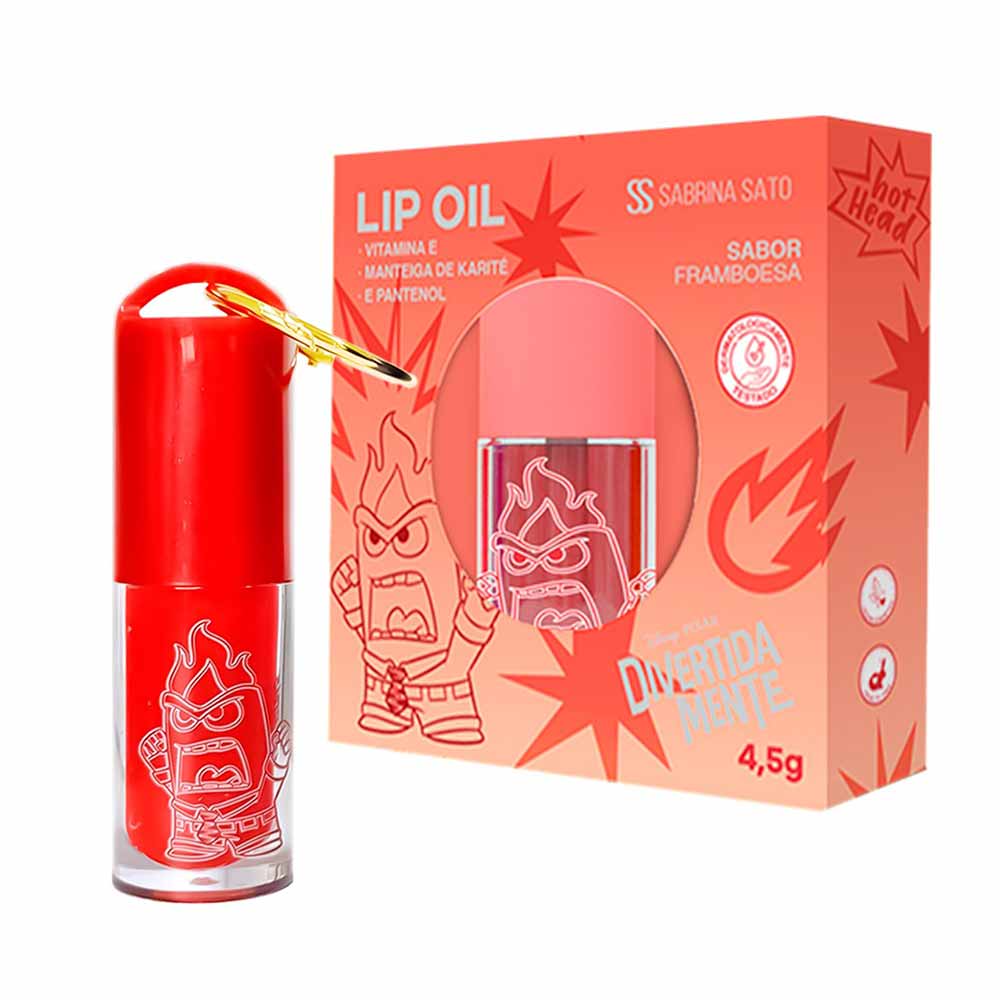 Lip Oil Divertidamente Cia Beauty Cor Raiva
