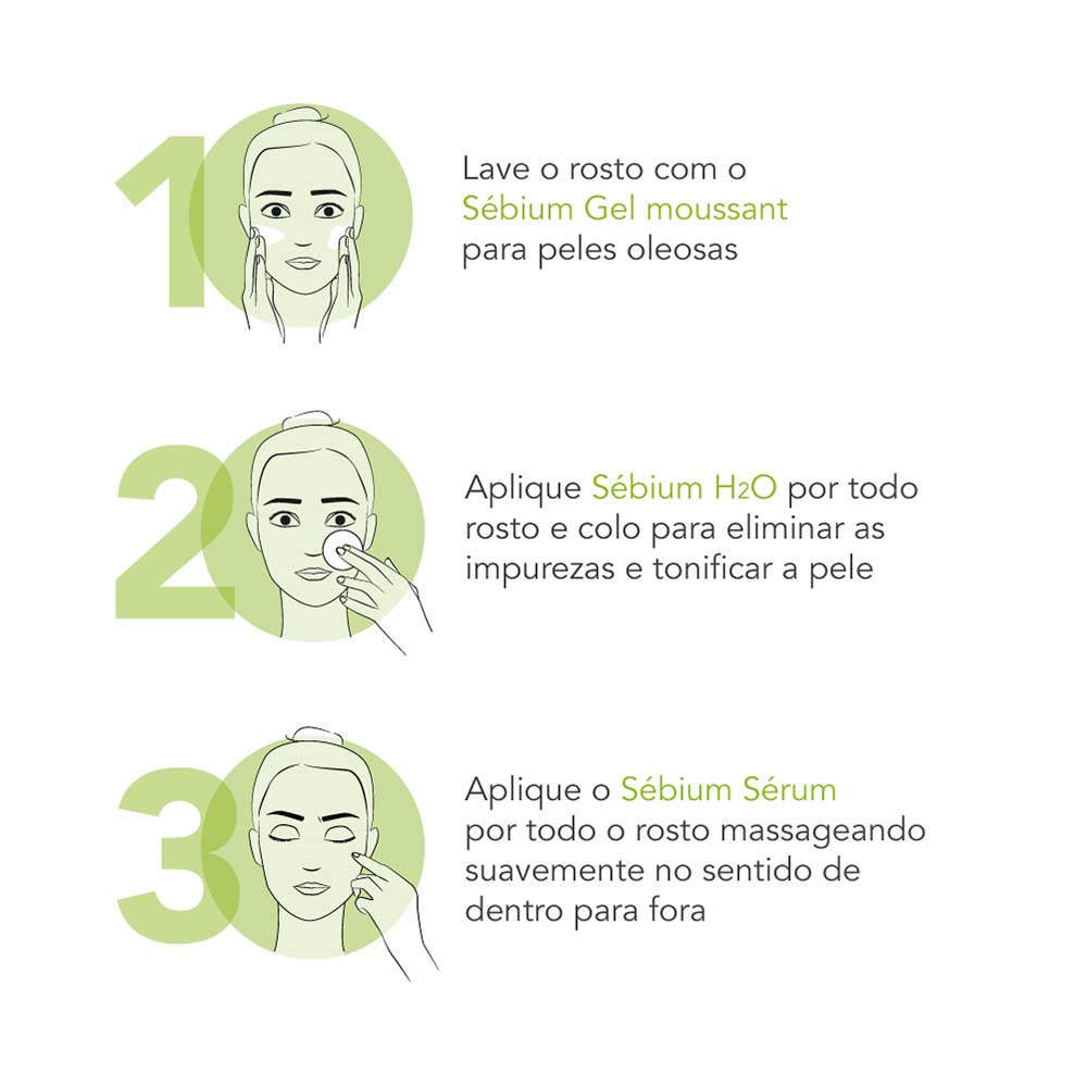 Sérum Facial Anti-Idade Concentrado Anti-marcas da Acne Sébium Sérum Bioderma 30ml