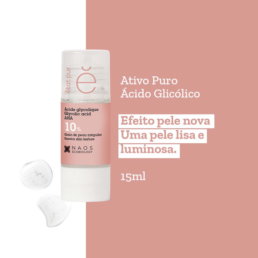 Sérum Facial Etat Pur Naos Ácido Glicólico 10% 15ml