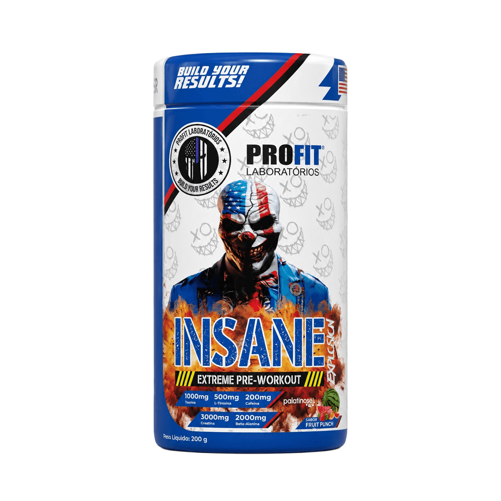 Pré Treino Insane Explosion Extreme Profit Fruit Punch 200g