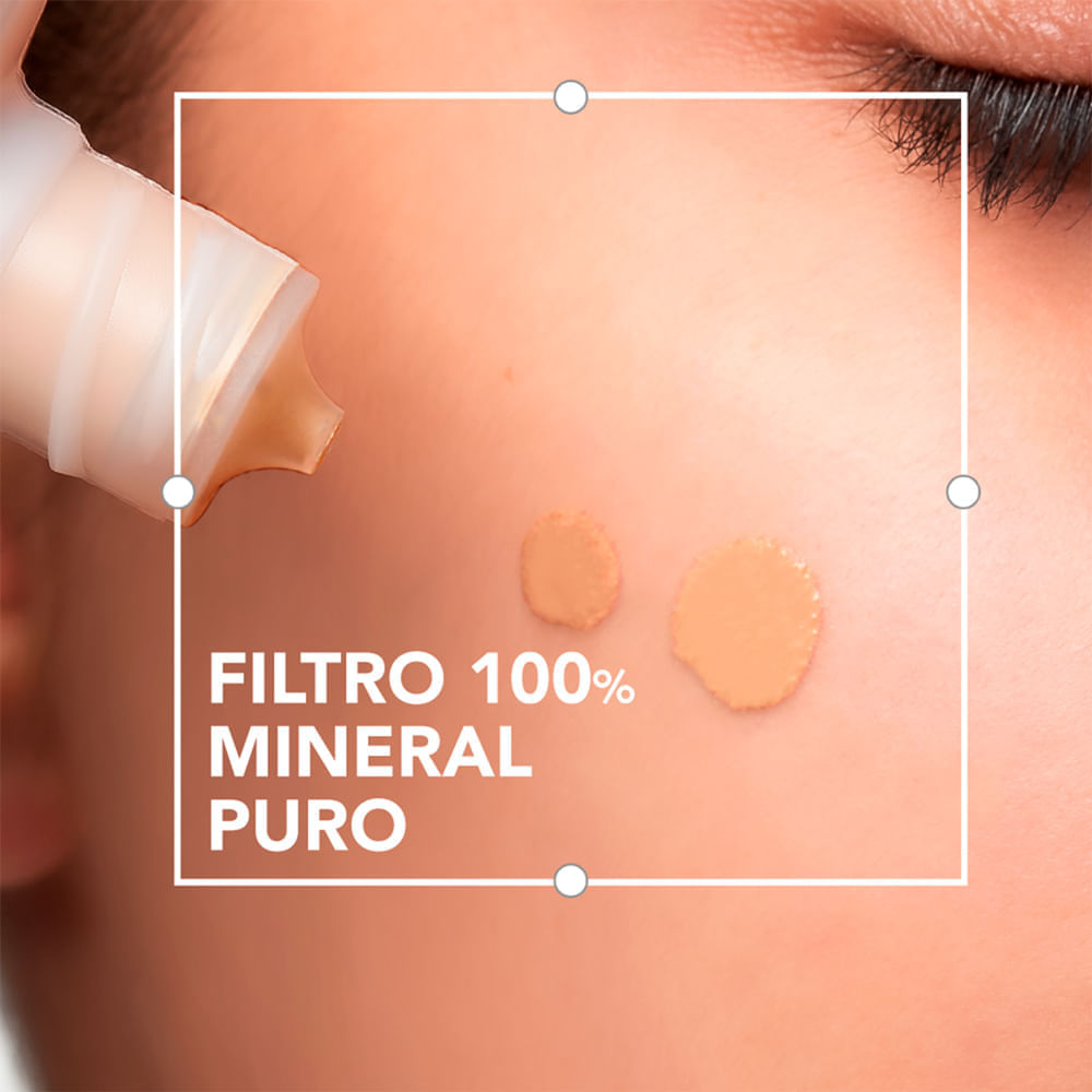 Protetor Solar Facial Photoderm Nude Touch Mineral FPS 50+ Cor 3.0 Dourado Bioderma 40ml