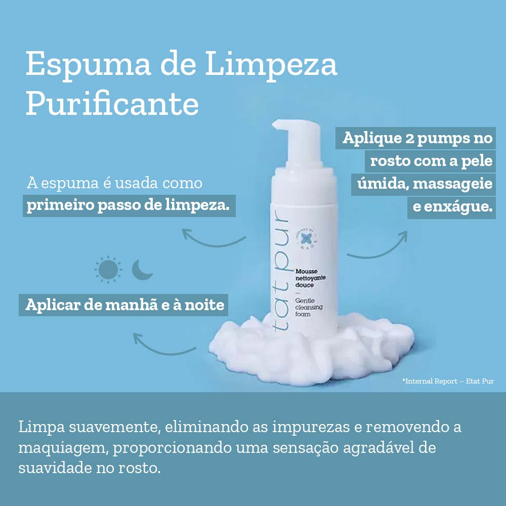 Espuma de Limpeza Facial Suave Etat Pur 150ml