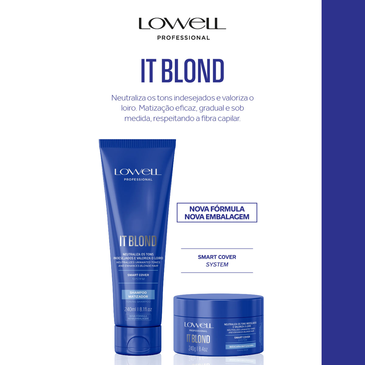 Máscara Matizadora It Blond Lowell 240g