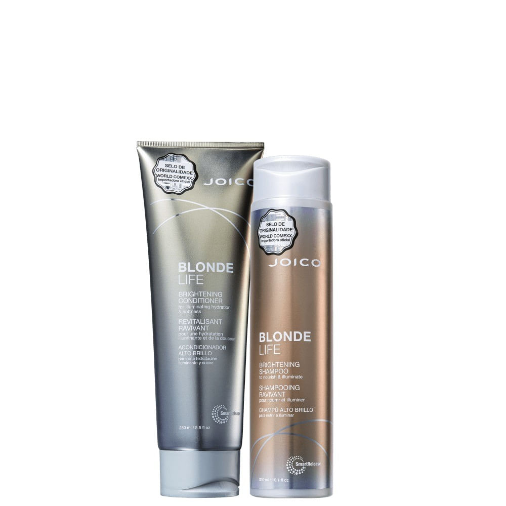 Kit Blonde Life Brightening Home Care Cabelos Loiros Joico Shampoo 300ml + Condicionador 250ml