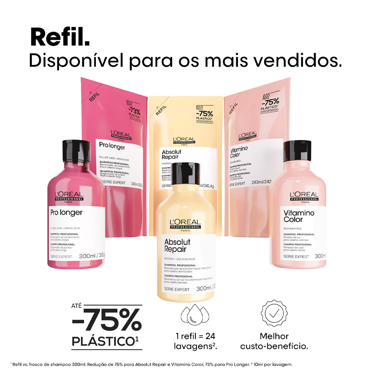 Refil Shampoo Pro Longer  L'Oréal Professionnel 240ml
