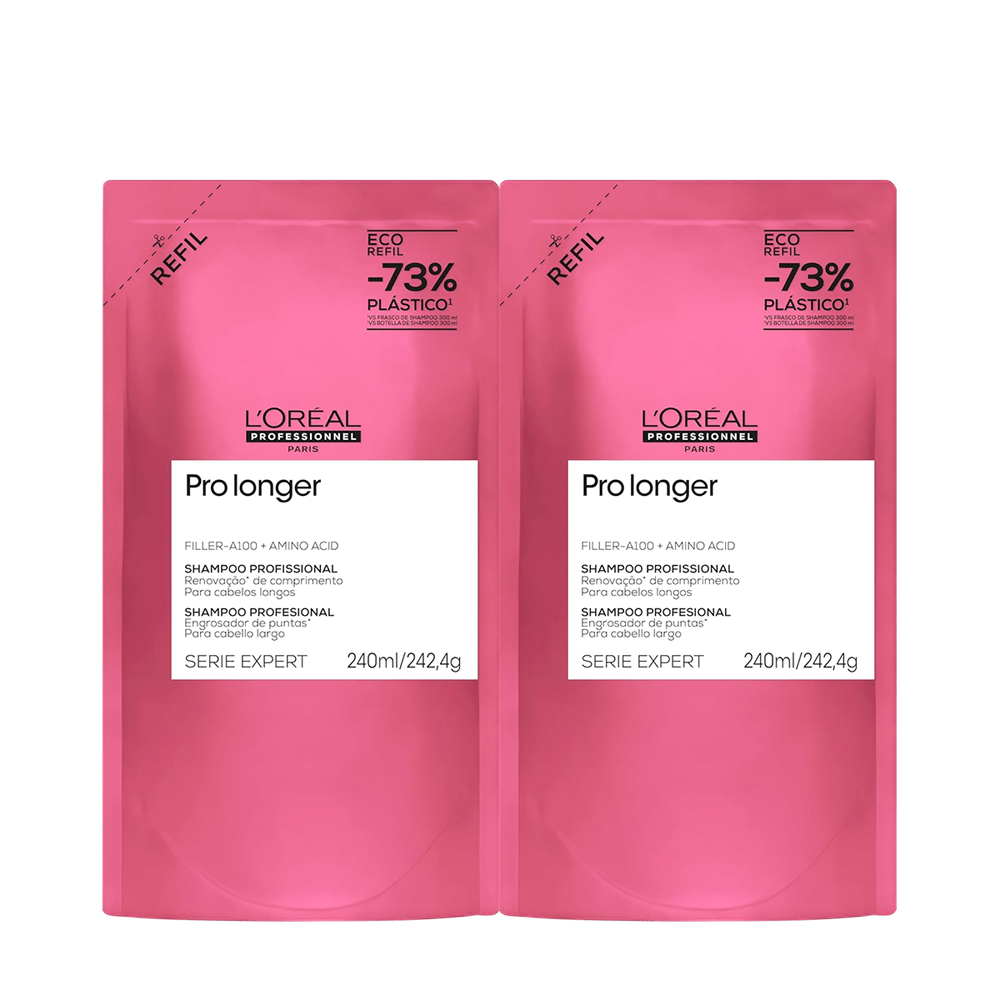 Kit Refil Shampoo Pro Longer L'Oréal Professionnel 240ml 2 Unidades