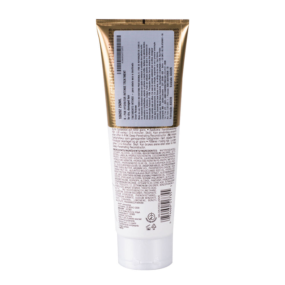 Máscara Capilar Joico K-PAK Intense Hydrator Smart Release 250ml