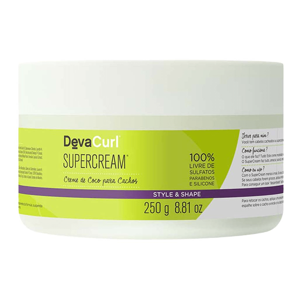 Creme Modelador Deva Curl Creme de Coco para Cachos 250g