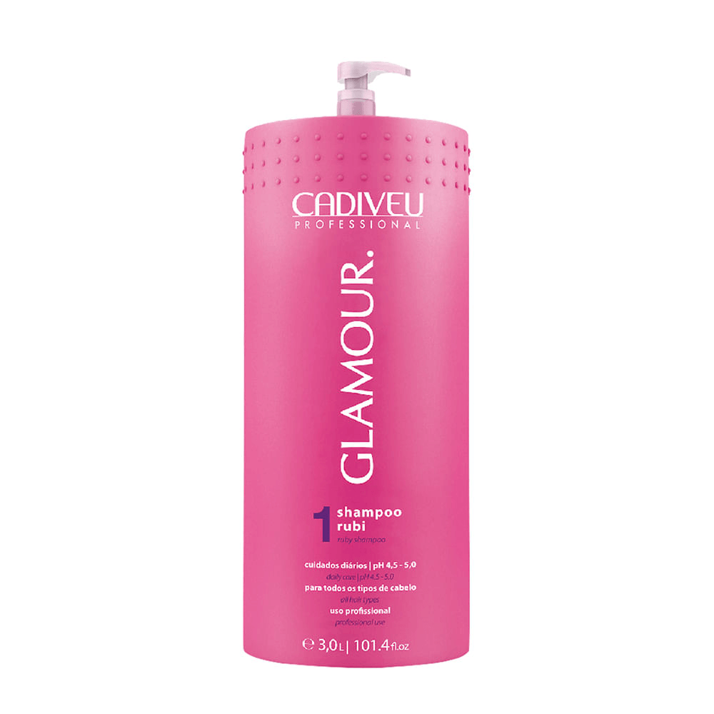 Shampoo Glamour Rubi Cadiveu Professional 3l