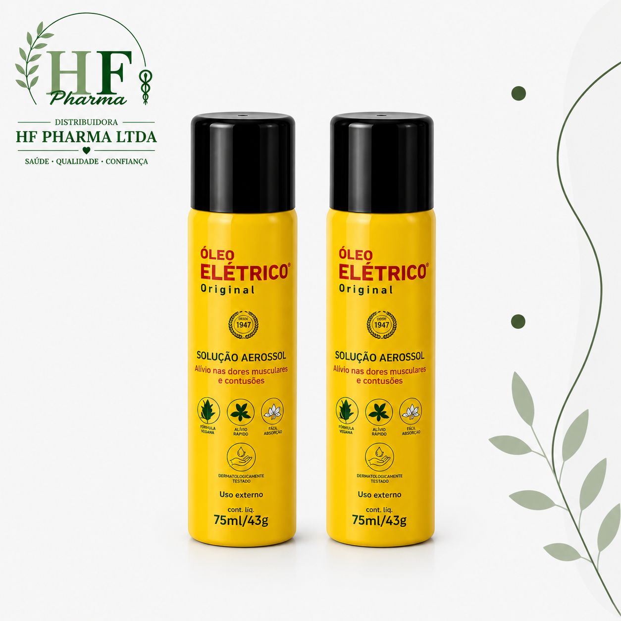 Kit 2 Óleo Elétrico Original Em Aerosol 75ml