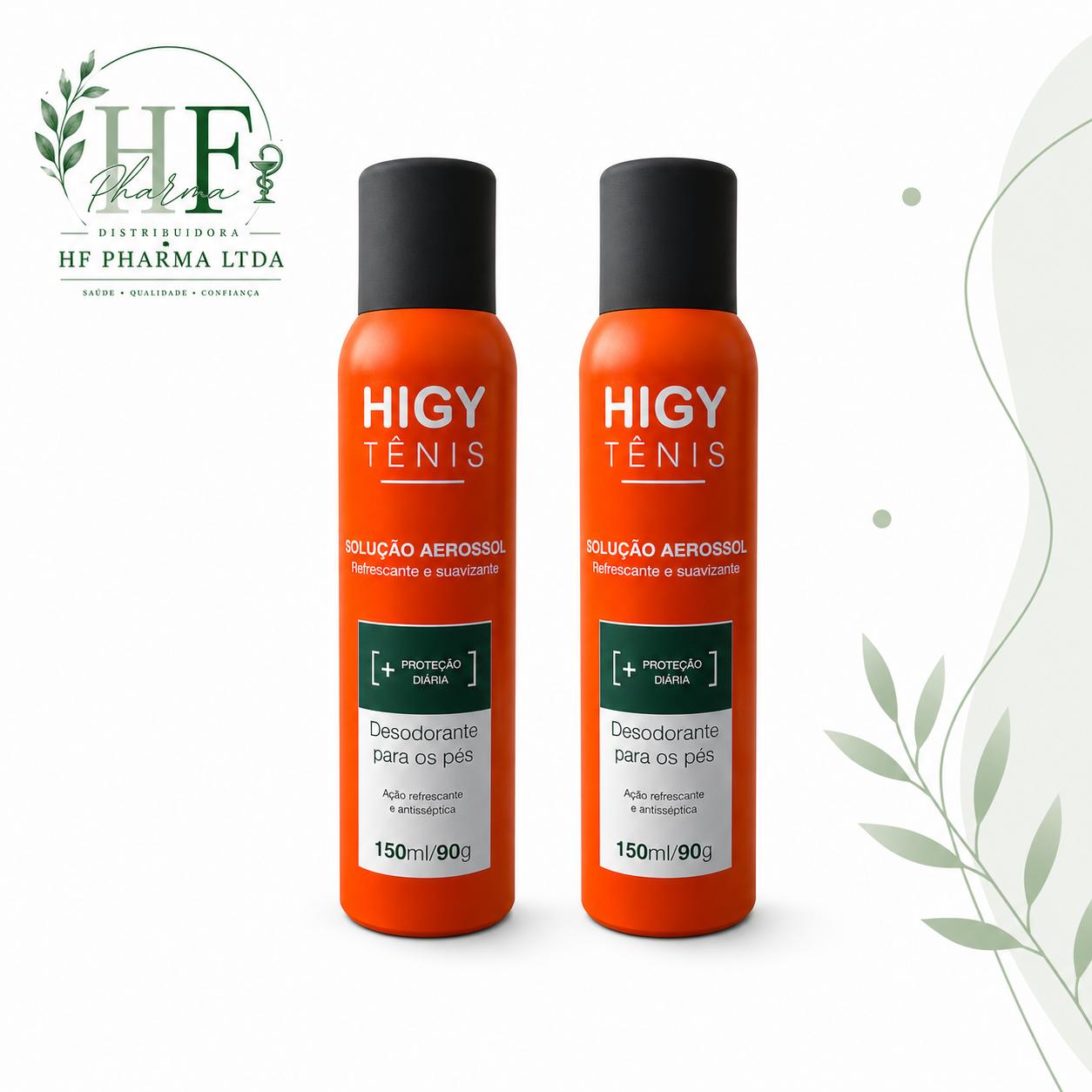 Kit 2 Desodorante Para Os Pés Higy Tênis 150ml/90g
