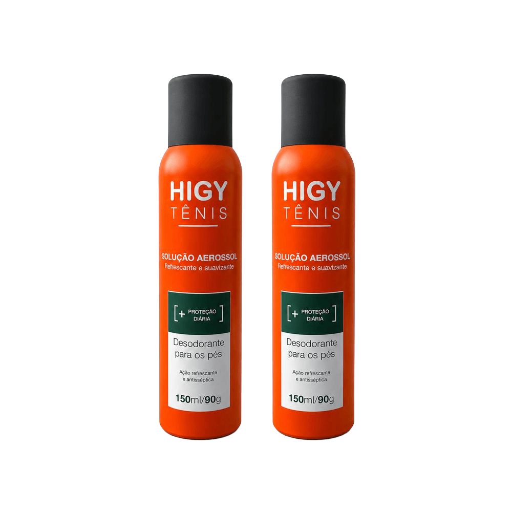Kit 2 Desodorante Para Os Pés Higy Tênis 150ml/90g