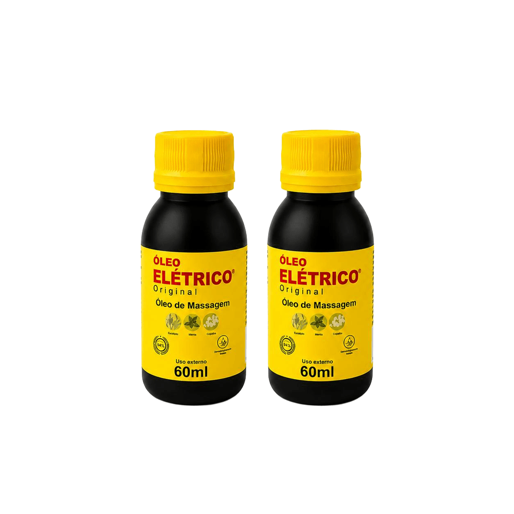 Kit 2 Óleo Elétrico Original Para Massagem Alivio Dor 60ml