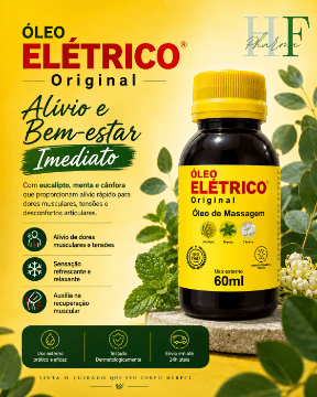 Kit 2 Óleo Elétrico Original Para Massagem Alivio Dor 60ml