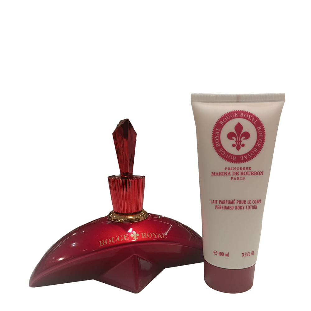 Kit Marina de Bourbon Rouge Royal Eau de Parfum 100ml + Body Lotion 100ml + Nécessaire