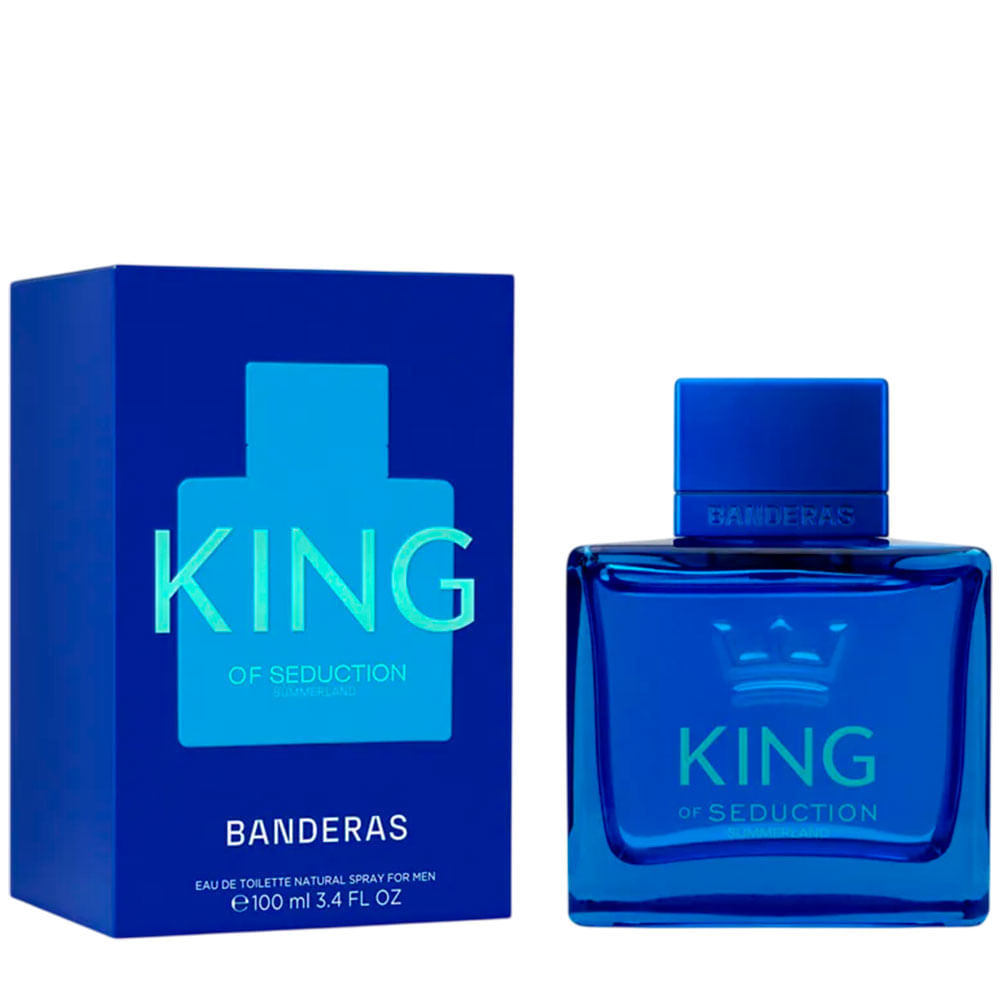 Perfume Masculino King Of Seduction Summerland Eau de Toilette Banderas 100ml
