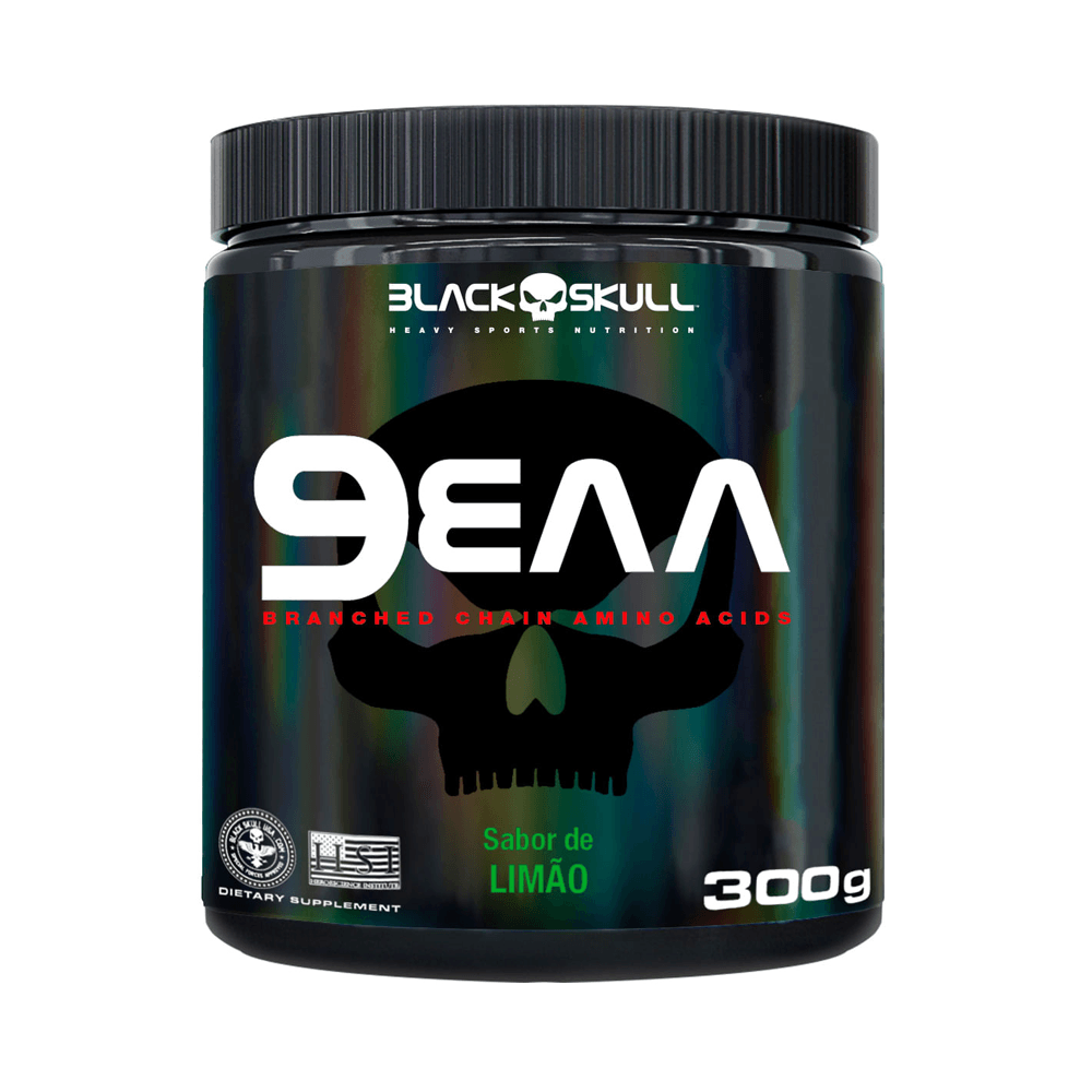 Suplemento Alimentar 9EAA Black Skull Sabor Limão 300g