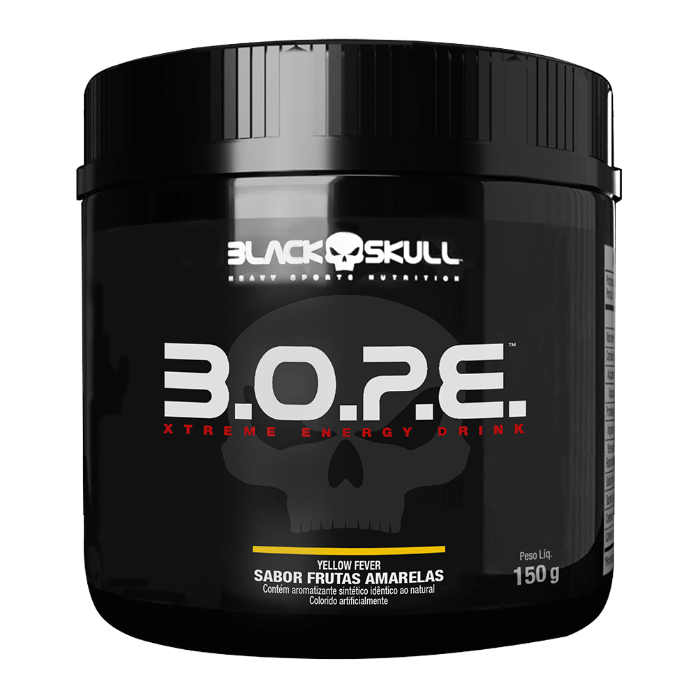 Pré-Treino B.O.P.E Black Skull Frutas Amarelas 150g