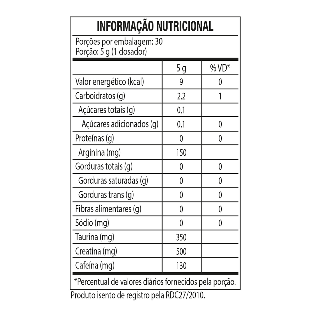 Pré-Treino B.O.P.E Black Skull Frutas Amarelas 150g
