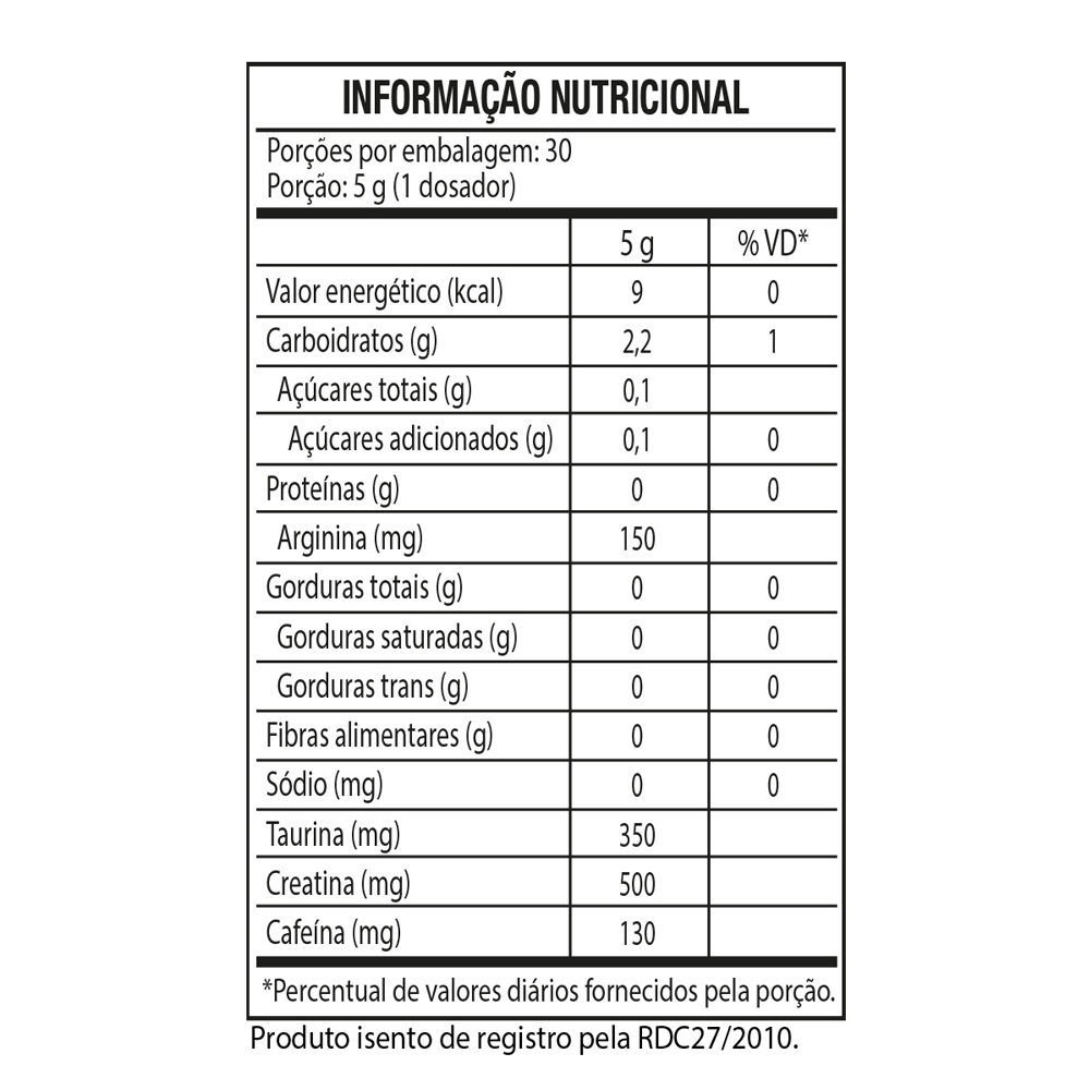 Pré-Treino B.O.P.E Black Skull Limão 150g