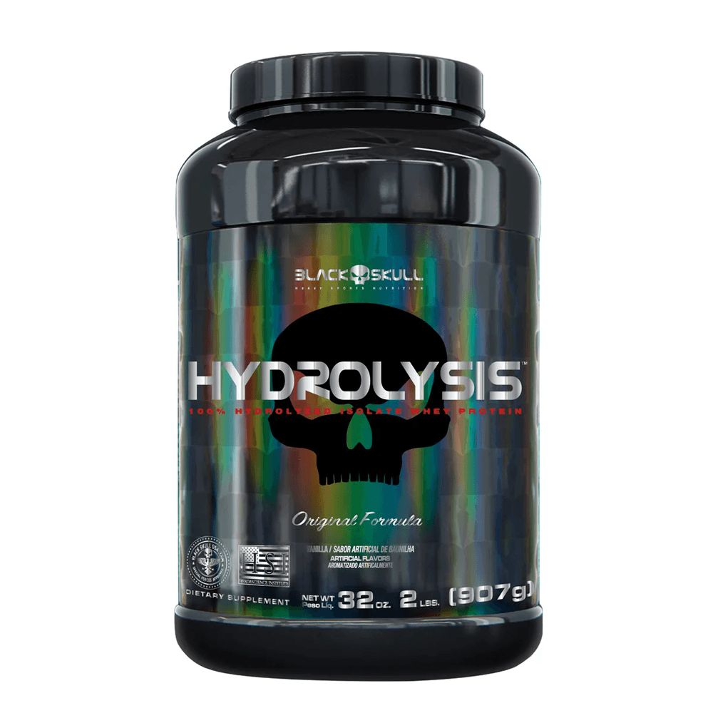 Hydrolysis Whey Protein Isolado Hidrolisado Black Skull Vanilla 907g
