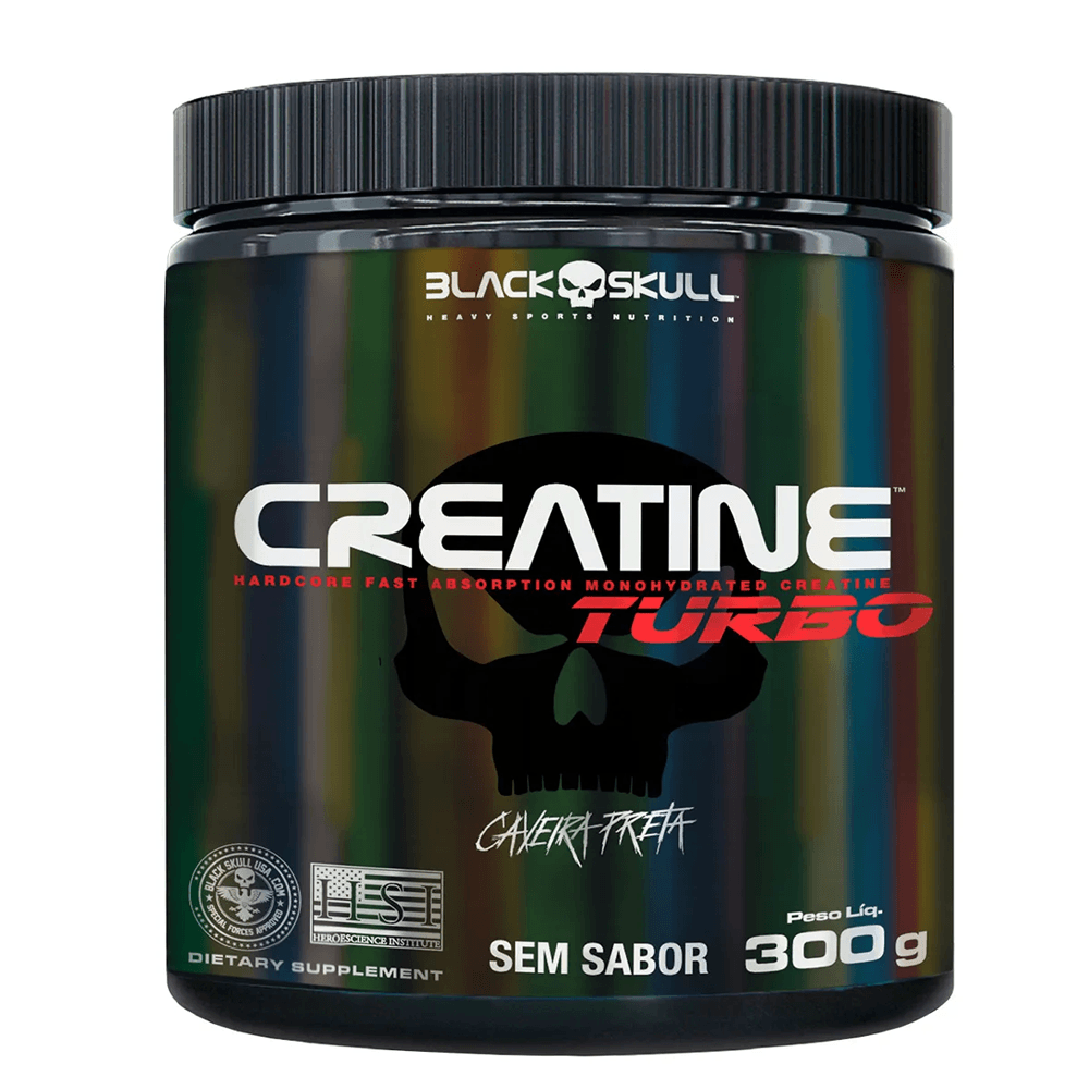 Creatina Turbo Black Skull Sem Sabor 300g