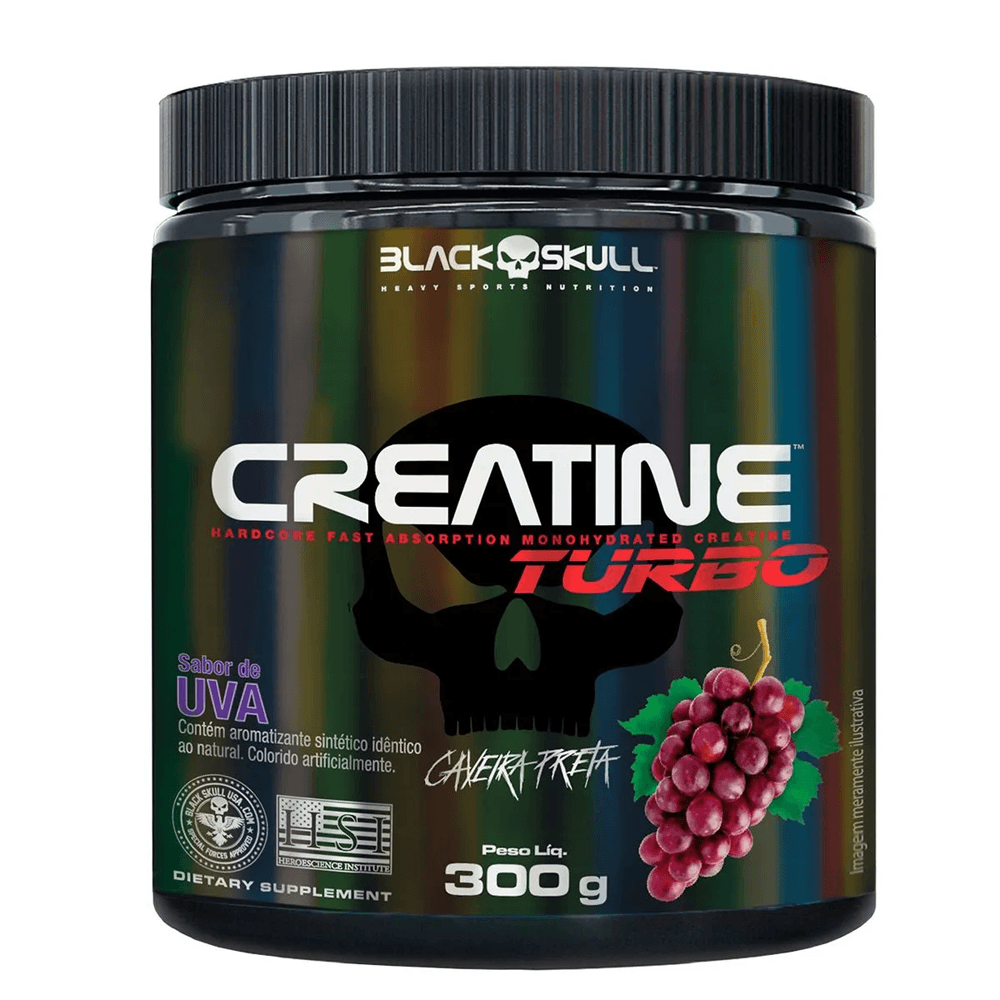 Creatina Turbo Black Skull Uva 300g