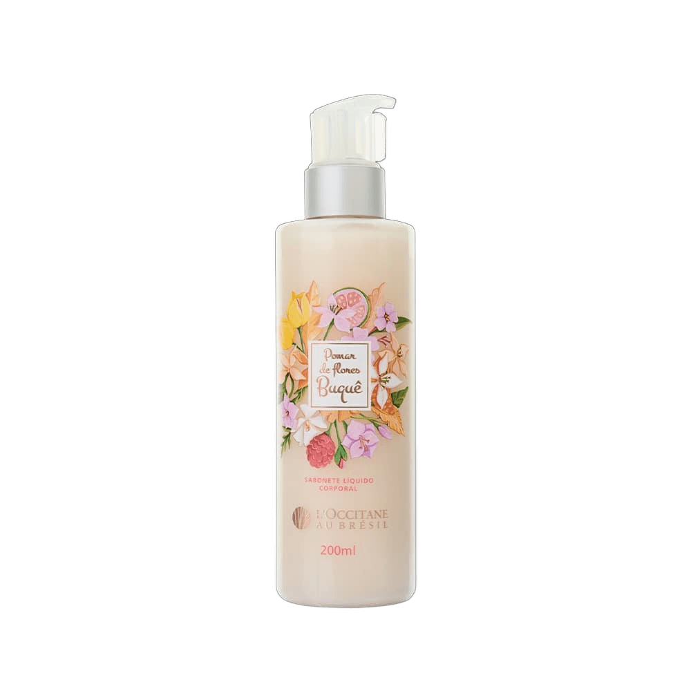 Sabonete Líquido Corporal Pomar de Flores Buquê L'Occitane Au Brésil 200ml