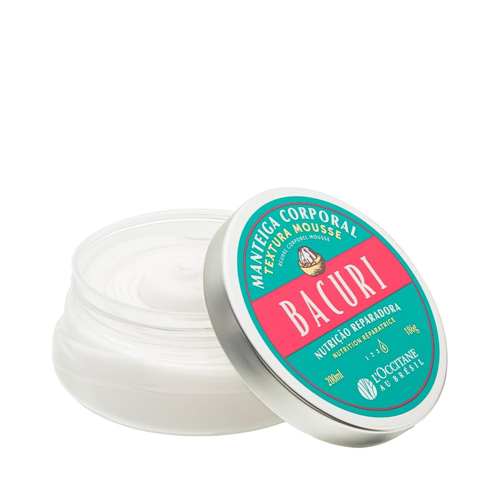 Manteiga Corporal Textura Mousse Bacuri L'Occitane Au Brésil 200ml