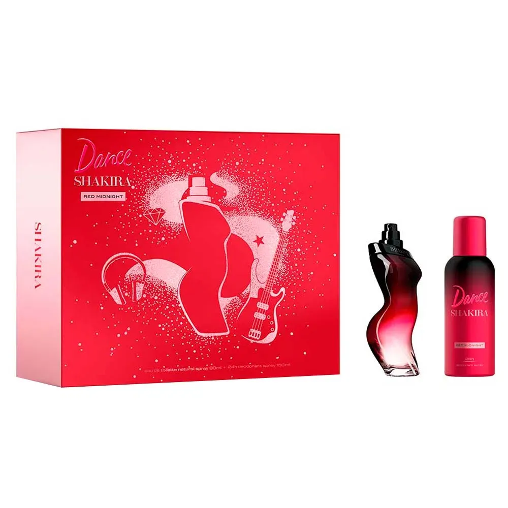 Kit Shakira Perfume Feminino Dance Red Midnight Eau De Toilette 80ml + Desodorante 150ml