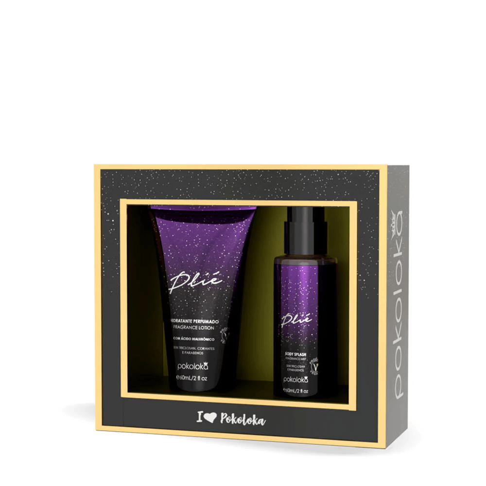 Kit Plié Pokoloka Body Splash 60ml + Hidratante Perfumado 60ml
