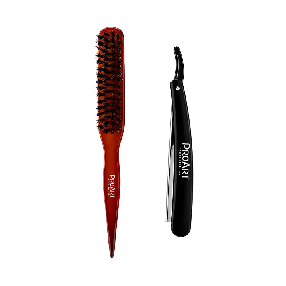 Kit Proart Navalhete Plástico + Escova De Acabamento