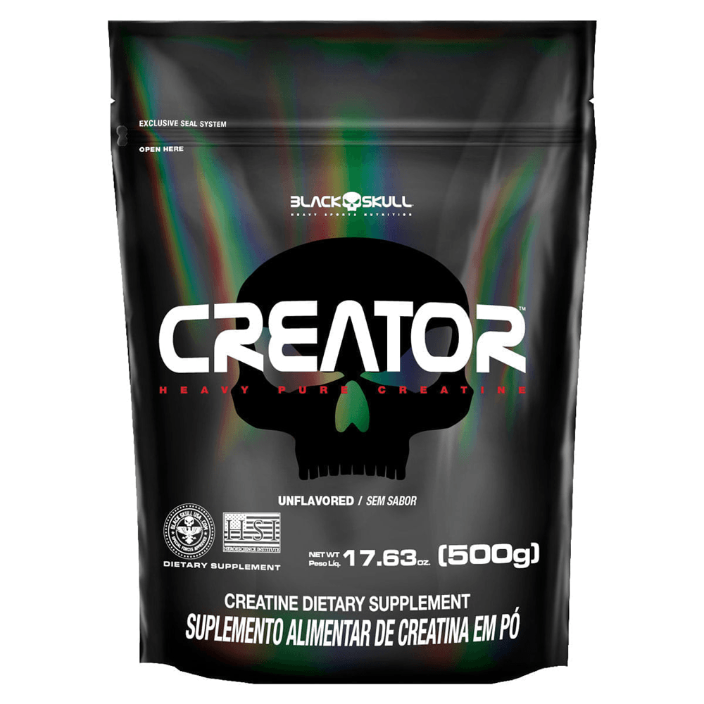 Creator Creatina Monohidratada Black Skull Refil 500g