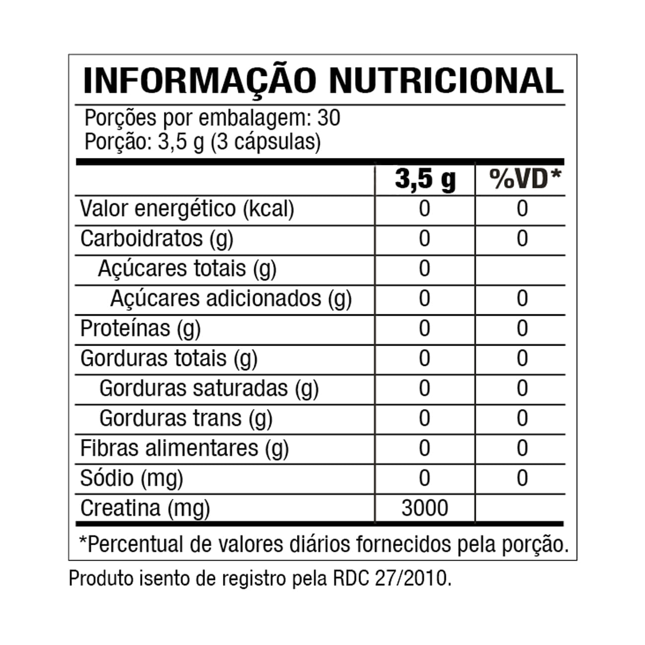 Creatina Black Skull 90 Cápsulas