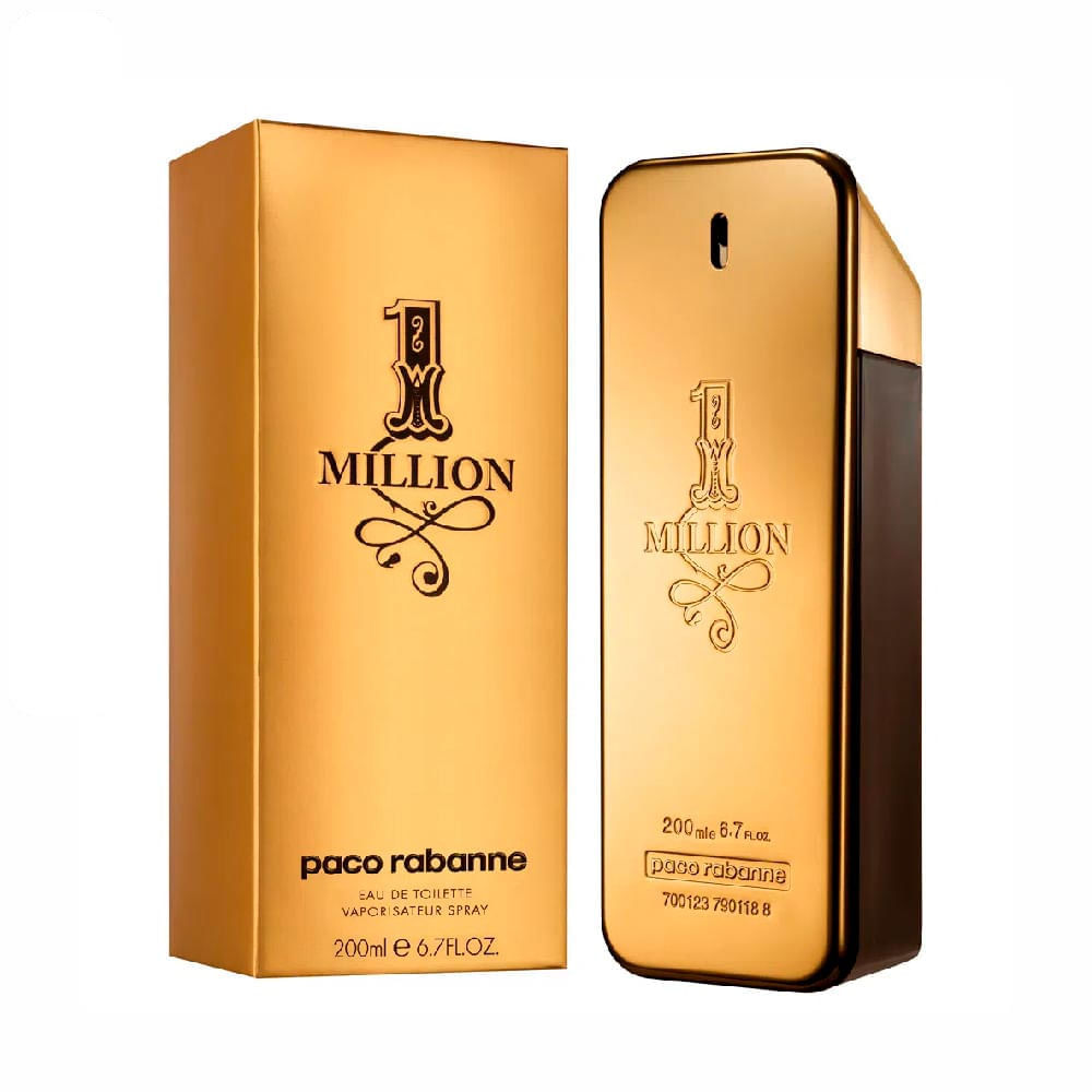 Perfume Masculino 1 Million de Paco Rabanne Eau de Toilette 200ml