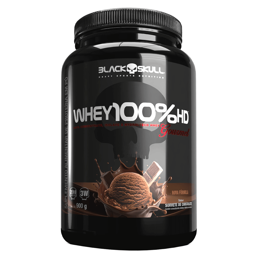 Whey 100% HD Gourmet Black Skull Chocolate 900g