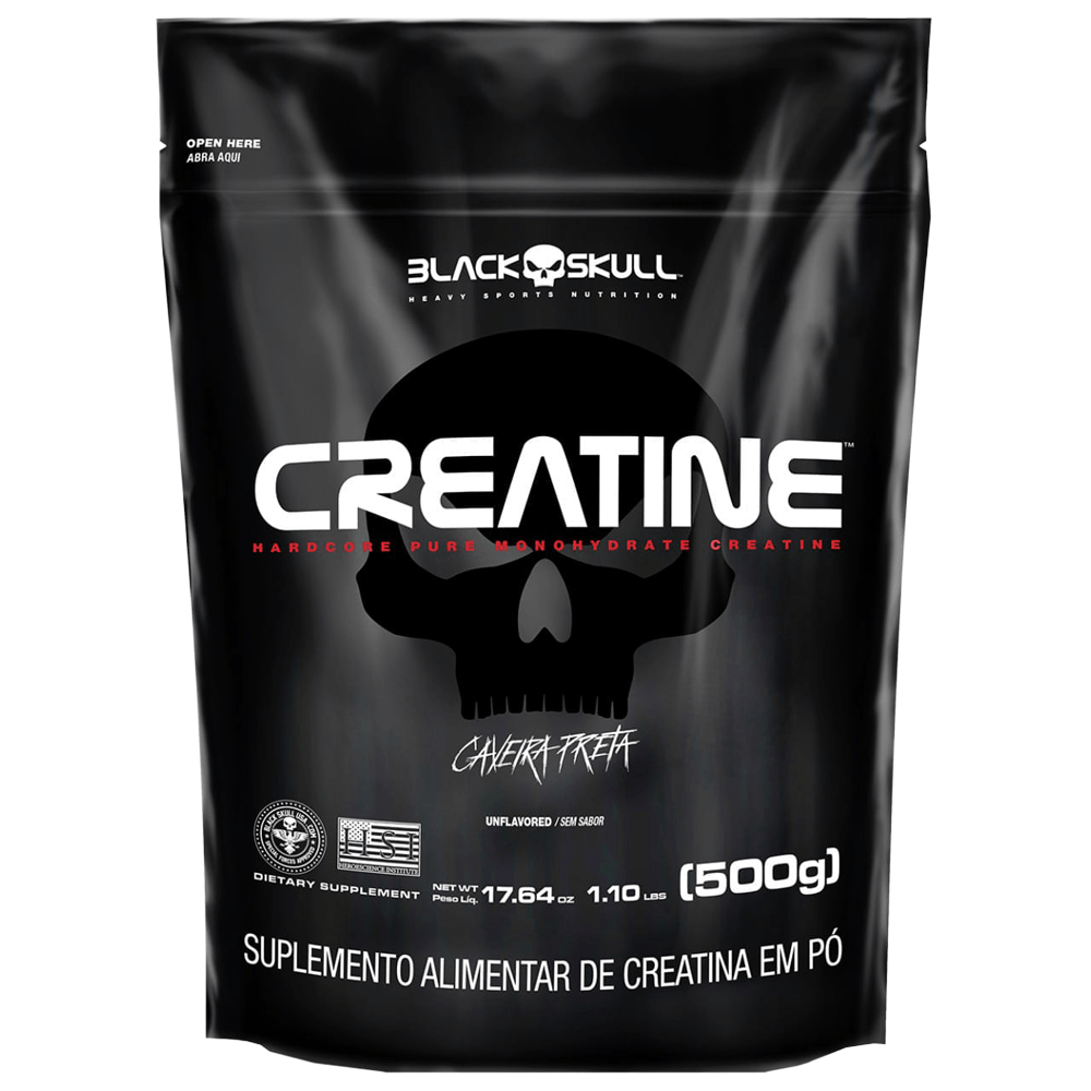Creatina Monohidratada Black Skull Refil 500g