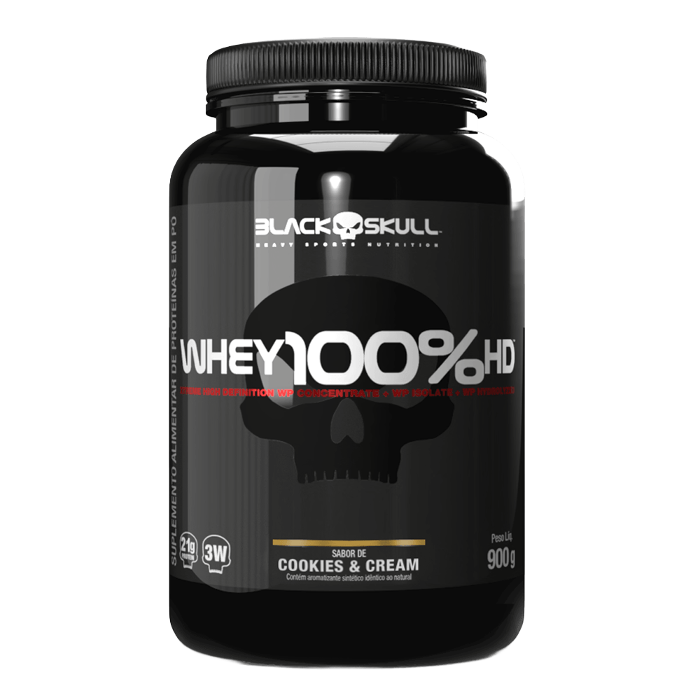 Whey 100% Hd Wpc, Wpi E Wph Black Skull Cookies & Cream 900g