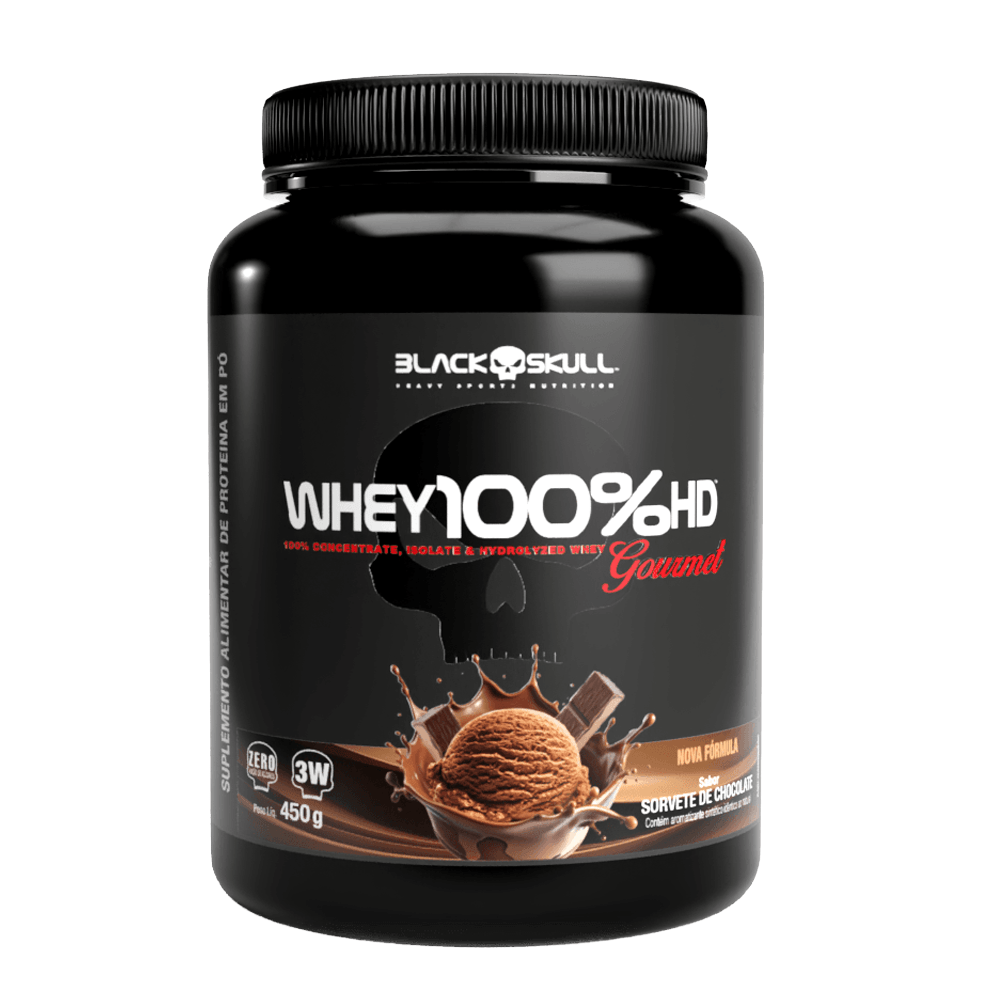 Whey 100% HD Gourmet Black Skull Chocolate 450g