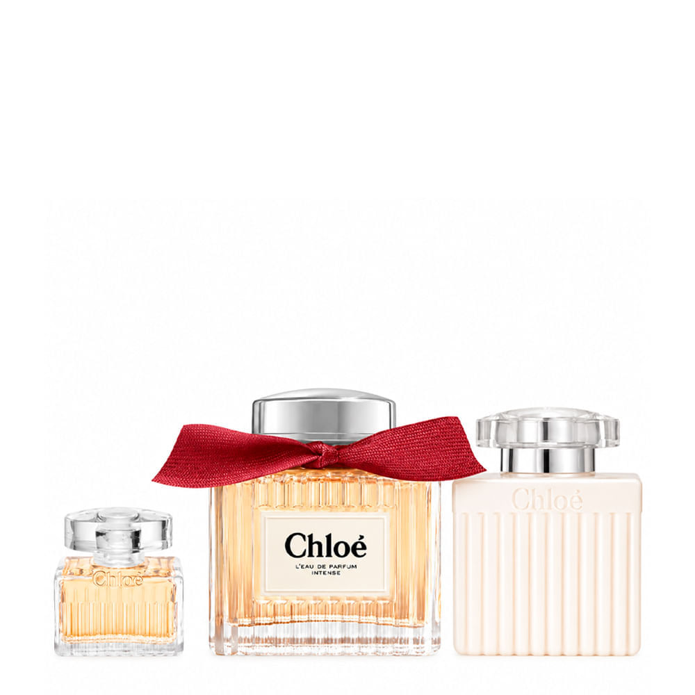 Kit Chloé Perfume Feminino L'Eau de Parfum Intense Eau de Parfum 100ml + 5ml + Body Lotion 100ml