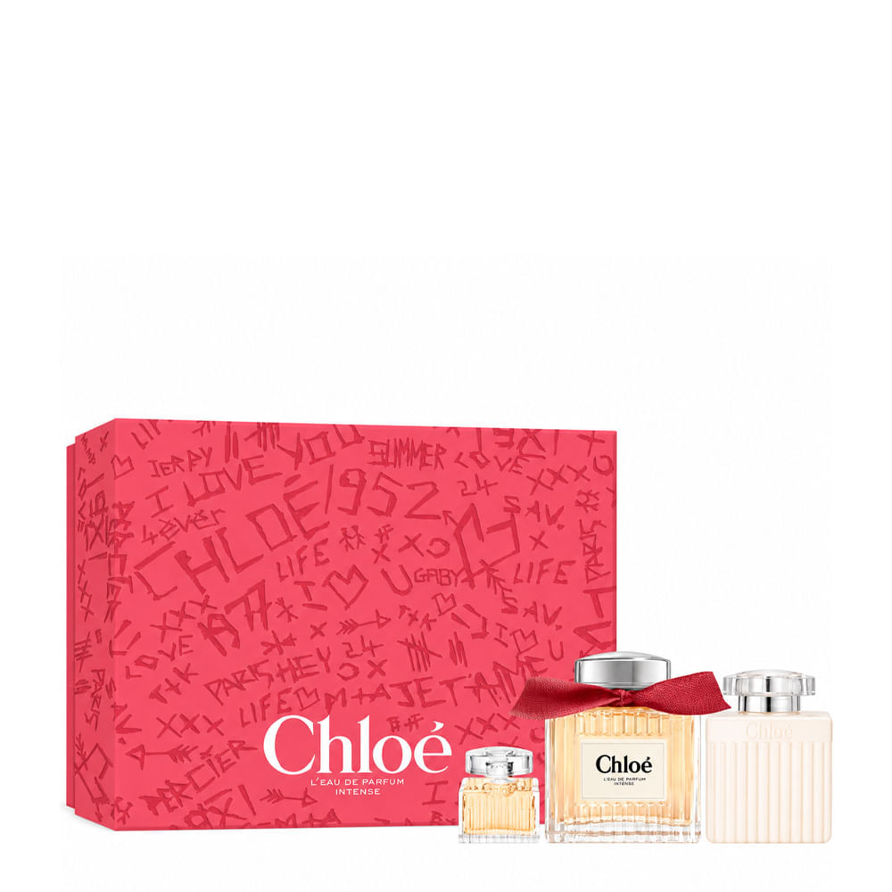 Kit Chloé Perfume Feminino L'Eau de Parfum Intense Eau de Parfum 100ml + 5ml + Body Lotion 100ml