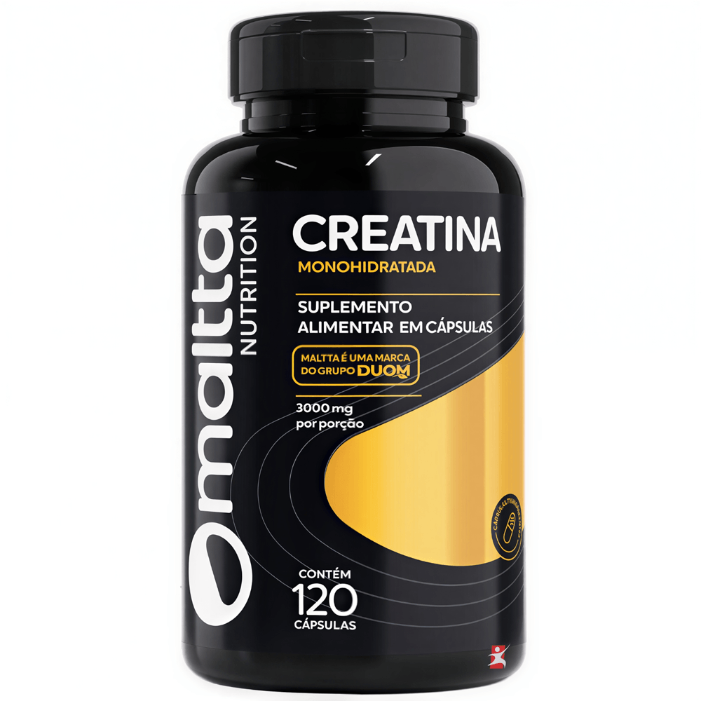 Creatina Monohidratada Concentrada Maltta Nutrition 3g Por Porção 120 Cápsulas