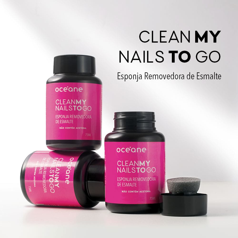 Esponja Removedora de Esmalte Clean My Nails To Go Oceane 75ml